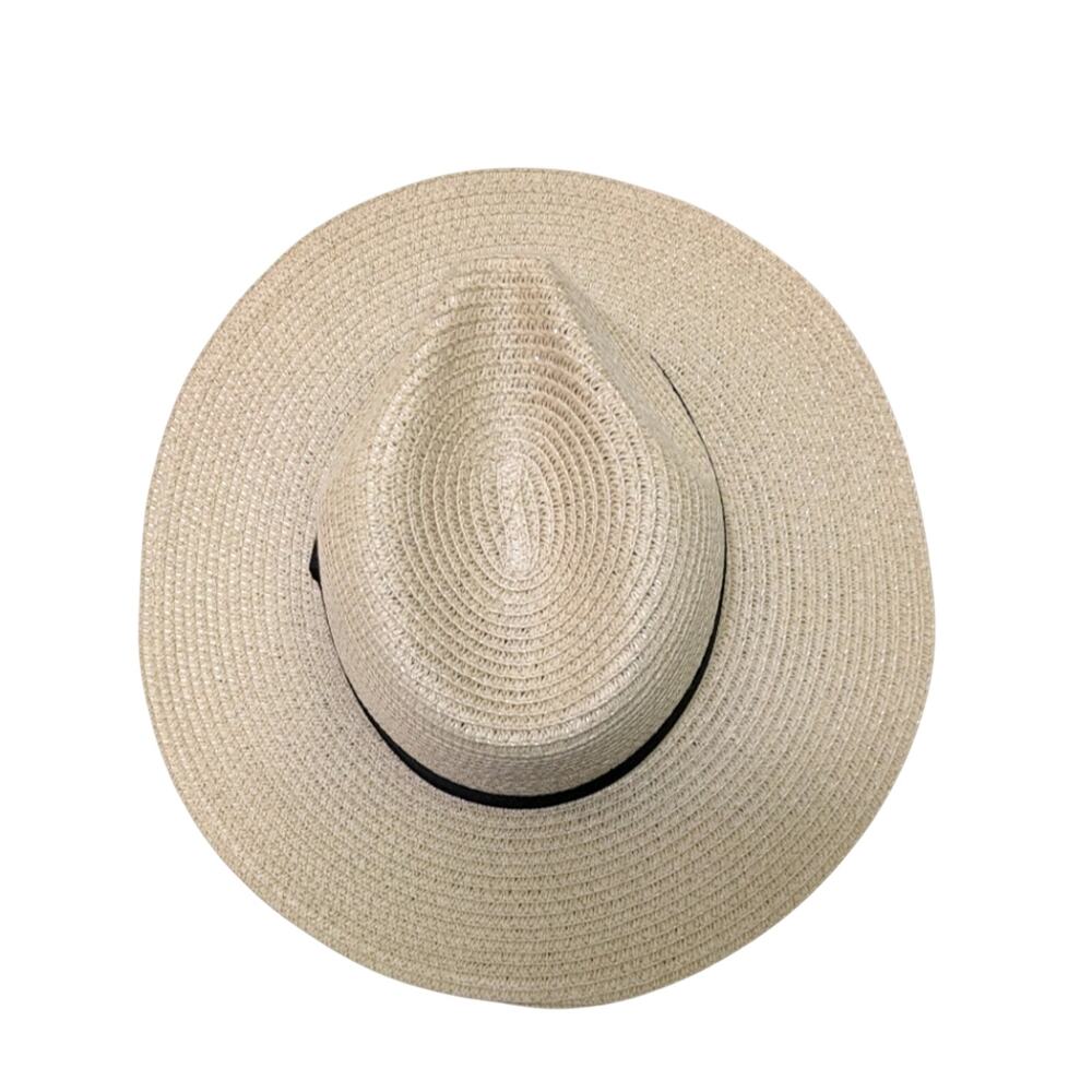 Straw hat with black band from Cupshe